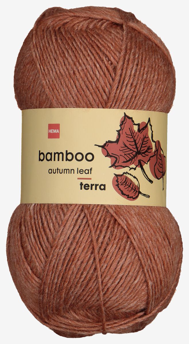 fil de laine bambou 100g terracotta terra bambou - 1400229 - HEMA