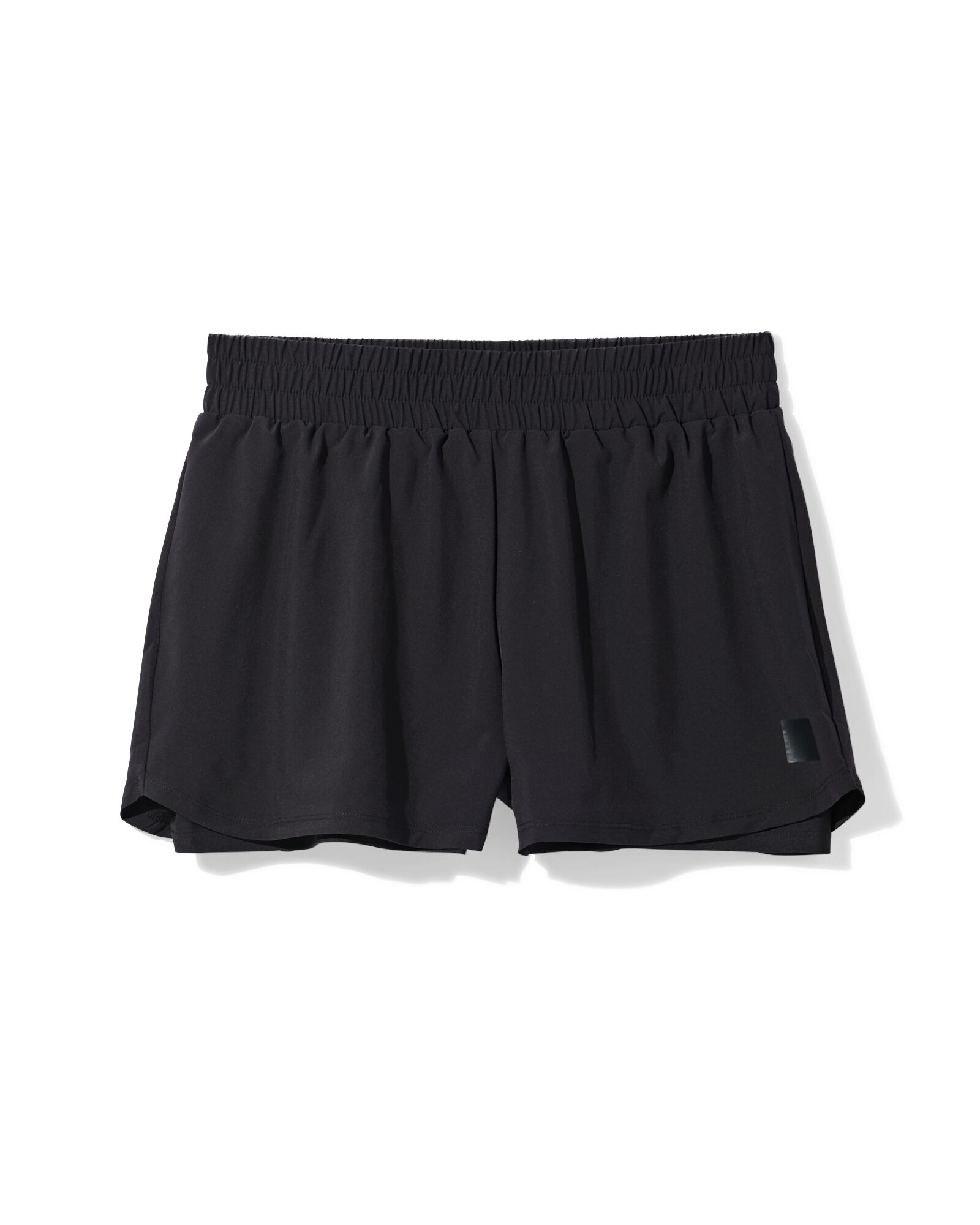 Damen-Sportshorts schwarz schwarz - 1000030599 - HEMA