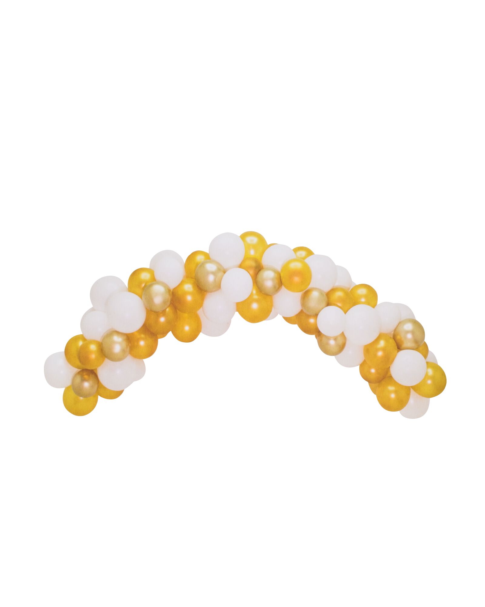 ballonnenboog 75x23cm 250cm wit-goud - 14250249 - HEMA