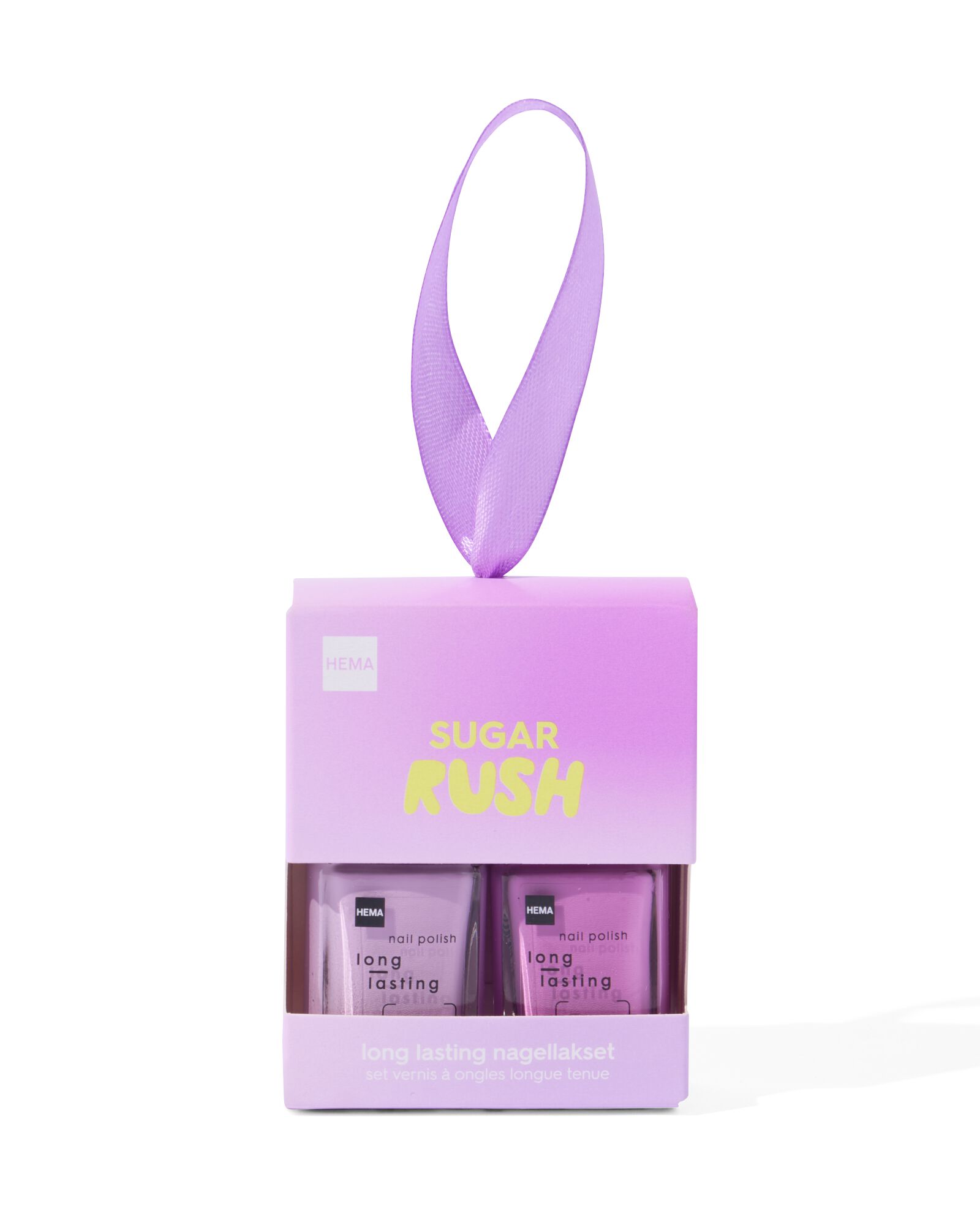 lot de vernis &agrave; ongles longue dur&eacute;e violet 2 pi&egrave;ces - 60640080 - HEMA