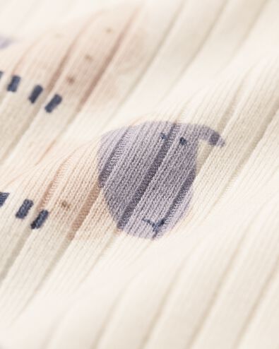 body &eacute;volutif pour nouveau-n&eacute; en bambou c&ocirc;tel&eacute; mouton blanc cass&eacute; - 33413820OFFWHITE - HEMA