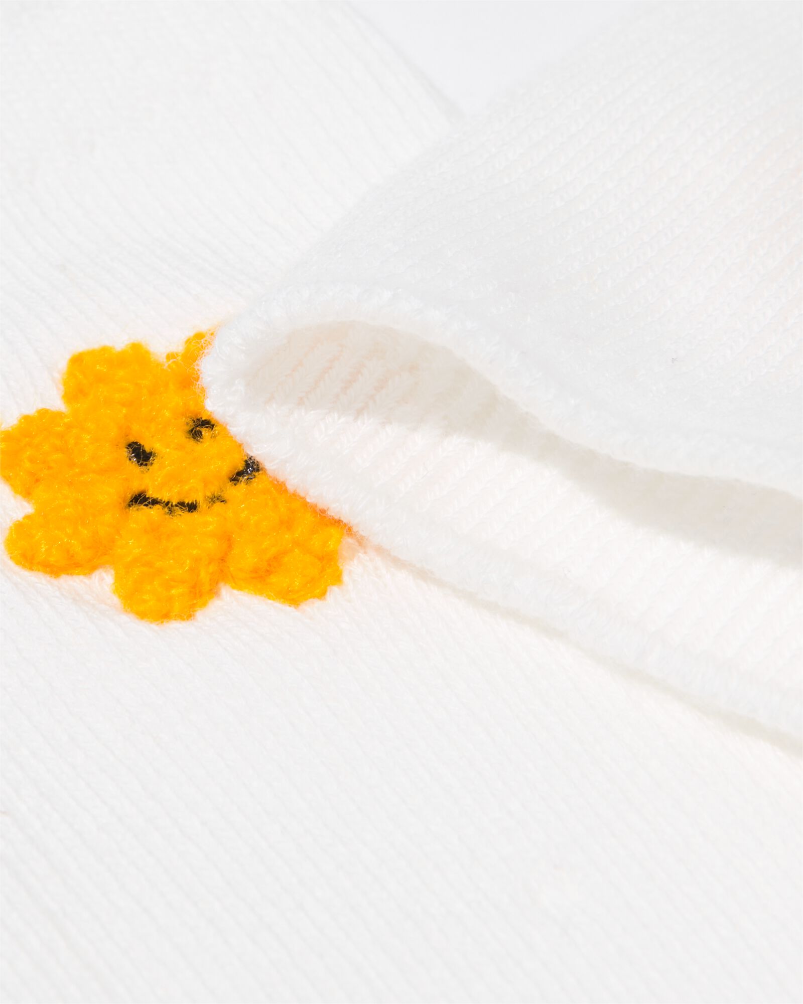 damessokken rib zon  gebroken wit gebroken wit - 4280895OFFWHITE - HEMA