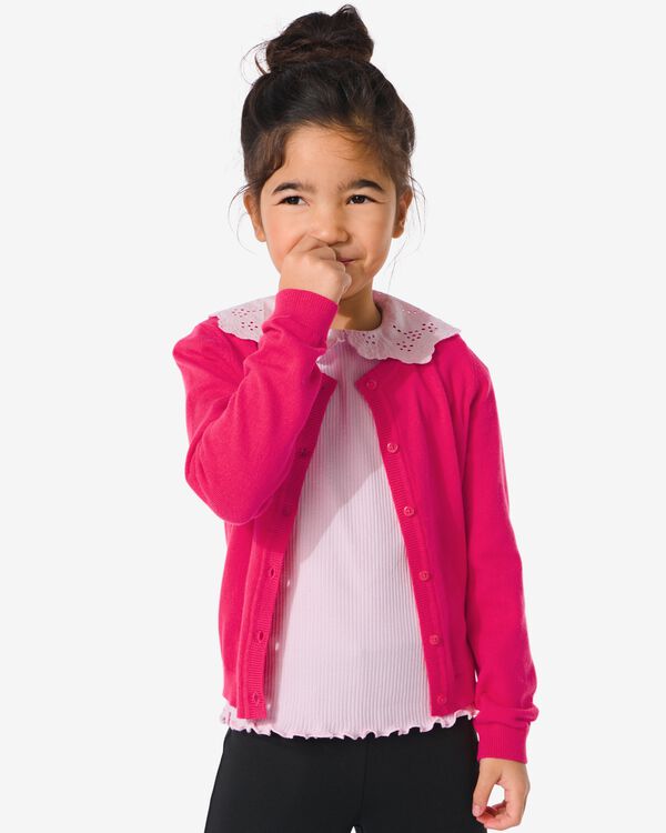 gilet enfant en maille rose rose - 30833226PINK - HEMA