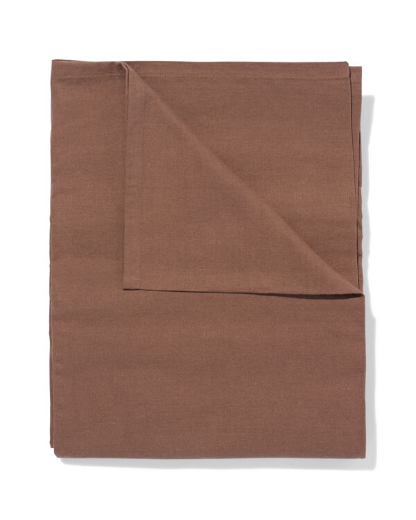 nappe 140x240cm coton marron fonc&eacute; - 5300163 - HEMA