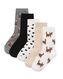 5 paires de chaussettes enfant avec du coton blanc 35/38 - 4310239 - HEMA
