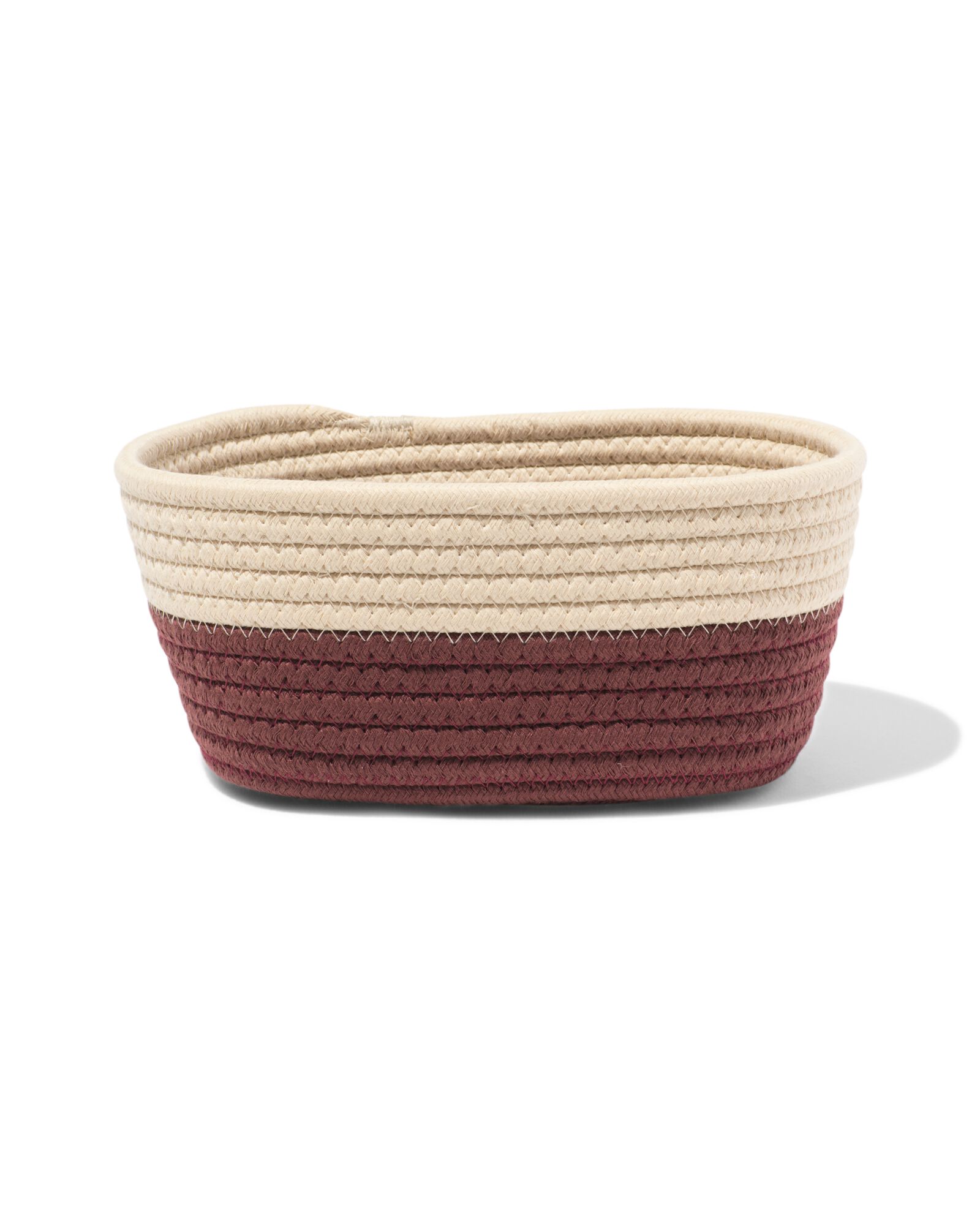 panier 23x11 cm corde beige-brun - 39800048 - HEMA