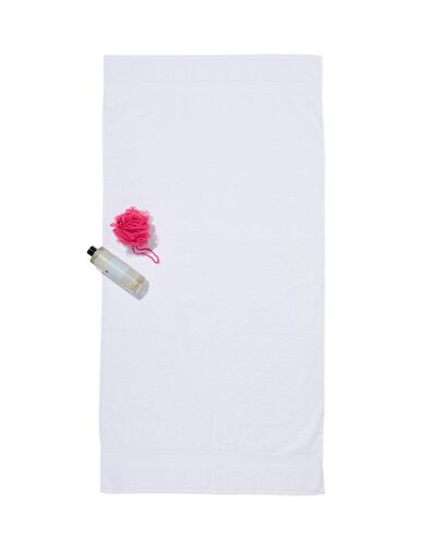 serviette de bain de qualité supérieure 70 x 140 - blanc blanc serviette 70 x 140 - 5214600 - HEMA