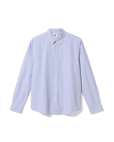 herenoverhemd Scott blauw blauw - 2103280BLUE - HEMA
