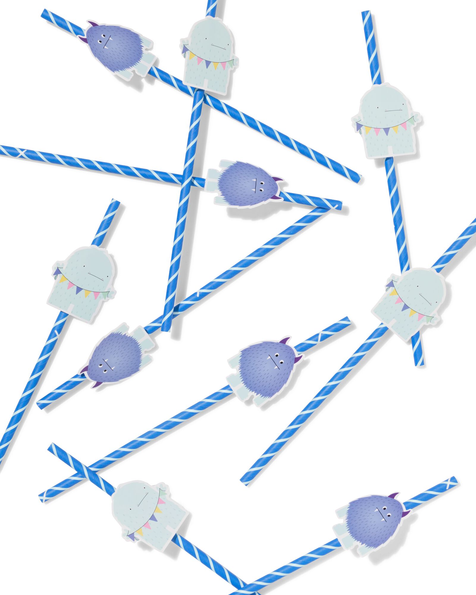 Trinkhalme aus Papier, Monster &ndash; 10 St&uuml;ck - 14250390 - HEMA