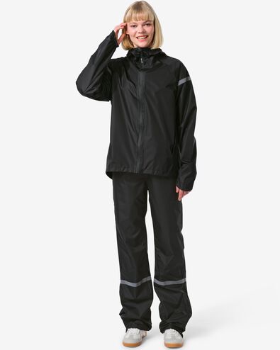pantalon de pluie pour adulte léger imperméable noir XXL - 34440016 - HEMA
