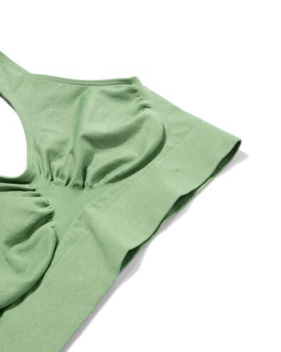 haut non pr&eacute;form&eacute; sans armature ni couture vert vert - 21805770GREEN - HEMA