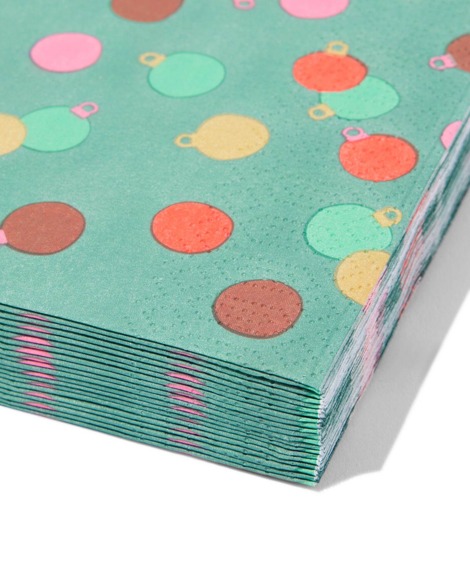 serviettes 33&nbsp;x&nbsp;33 papier boules de No&euml;l - 20 pi&egrave;ces - 25610017 - HEMA