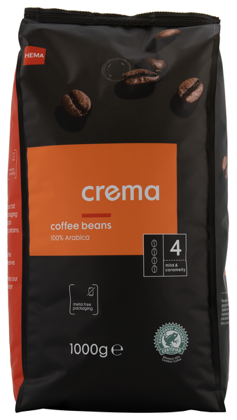 grains de café crema - 1000 g - 17160002 - HEMA
