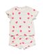 Baby-Set, T- Shirt und Shorts, Frottee, Erdbeeren ecru ecru - 33048450ECRU - HEMA