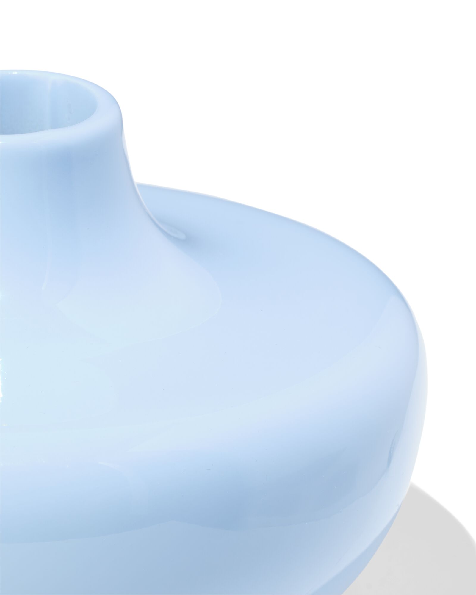 kandelaar 10.8x7.5cm keramiek blauw - 13325036 - HEMA