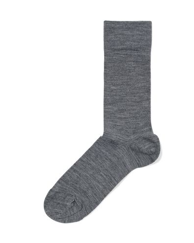 herensokken wol donkergrijs donkergrijs - 4120425DARKGREY - HEMA