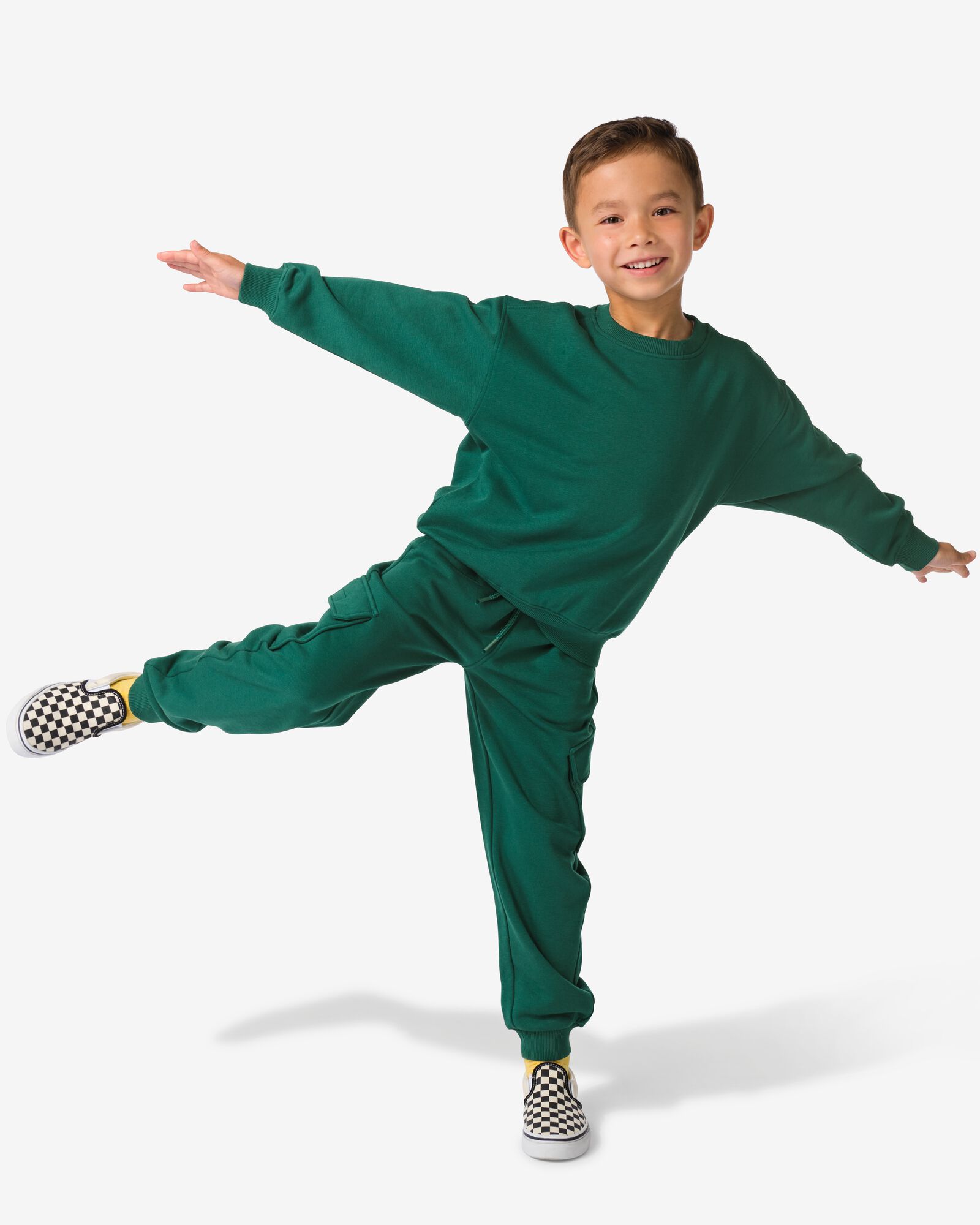 kinder sweater groen - 30703320GREEN - HEMA