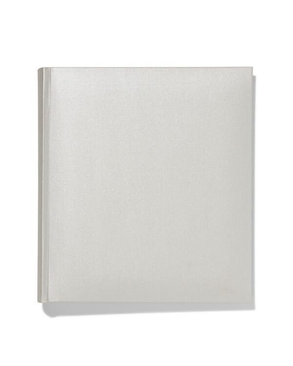 Fotoalbum, 32.5 x 29 cm, Leinen, silbern - 14633301 - HEMA