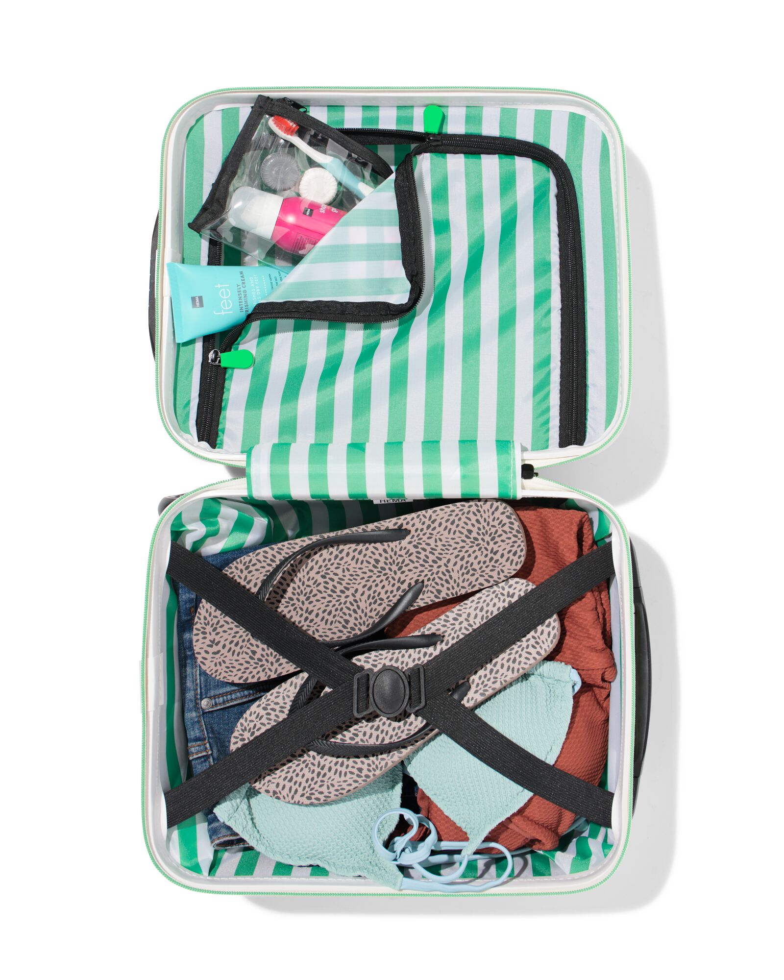 valise sous le si&egrave;ge 29x20x39cm 19 L verte - 18670021 - HEMA