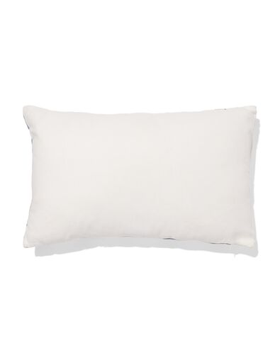 housse de coussin 50x30cm velours rayures bleue - 7325154 - HEMA