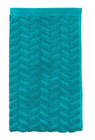 serviettes de bain - qualité épaisse - zigzag vert foncé - 1000015147 - HEMA