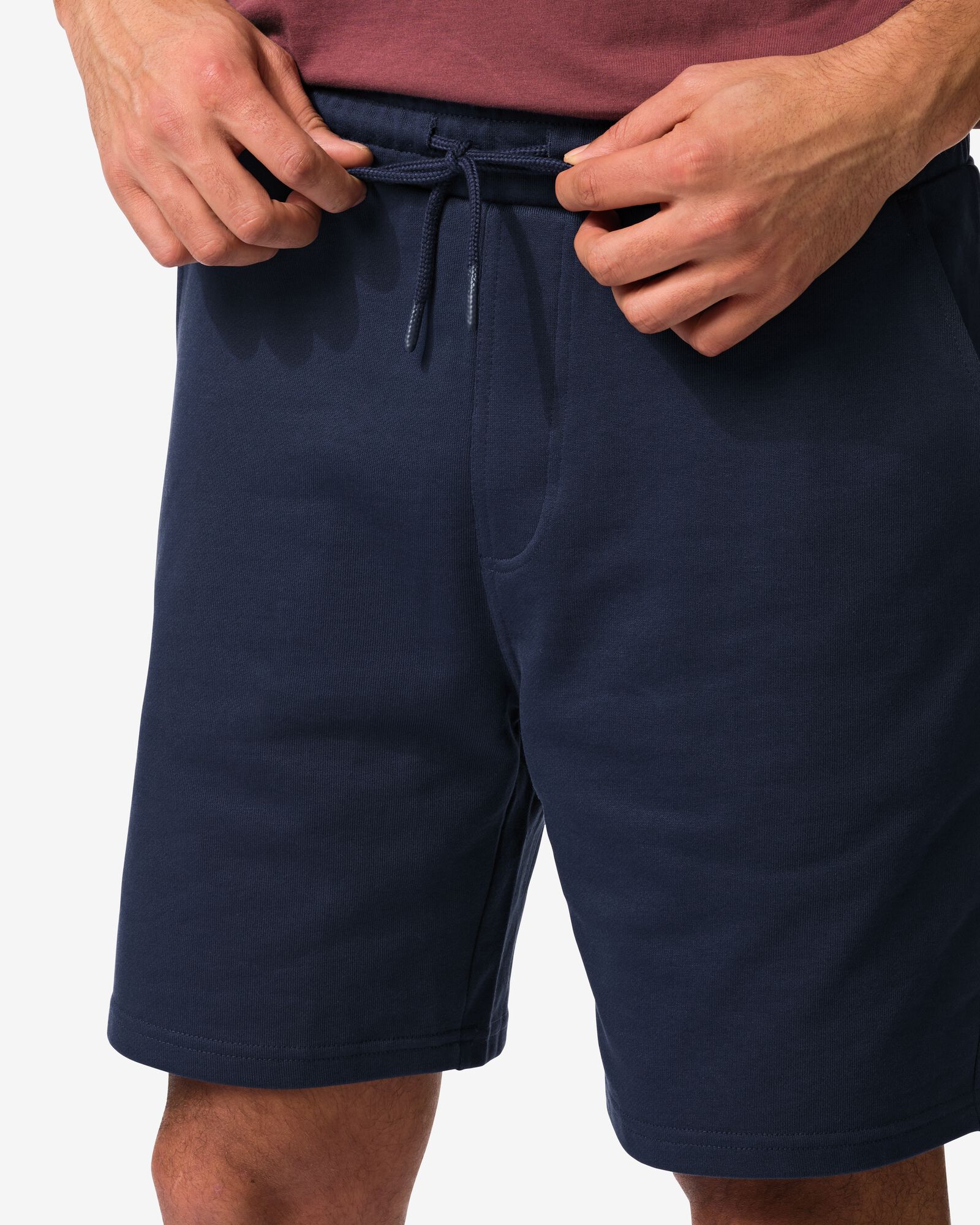 heren sweatshort donkerblauw donkerblauw - 2109960DARKBLUE - HEMA