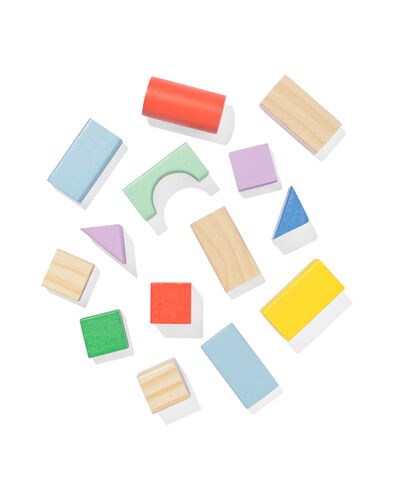 jeu de blocs en bois 80 pi&egrave;ces - 15160024 - HEMA