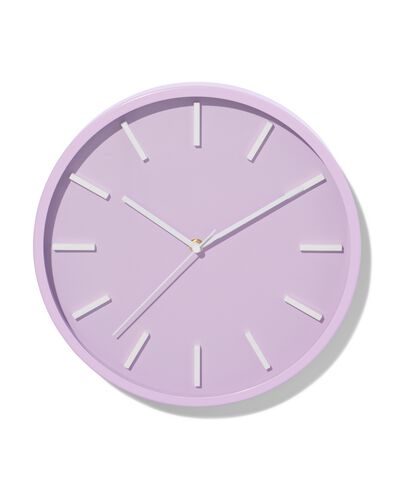 Wanduhr 30cm, Lila - 13724000 - HEMA