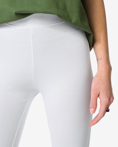 Biker-Leggings f&uuml;r Damen Nini wei&szlig; - 36268985WHITE - HEMA
