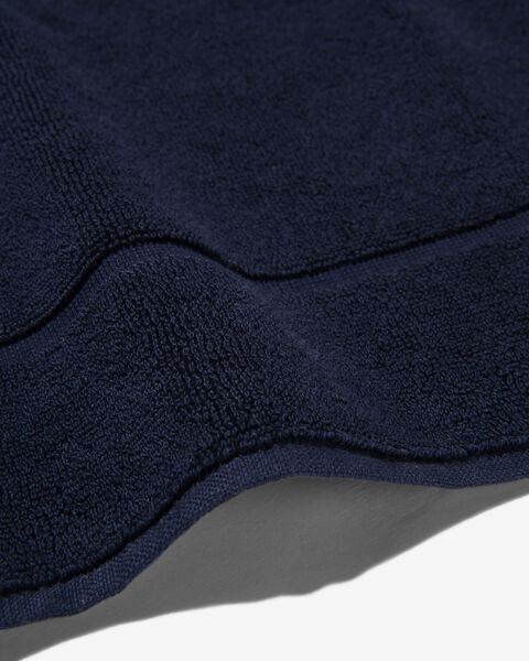 tapis de bain 50x80 qualité épaisse tissu bleu foncé - 5260027 - HEMA