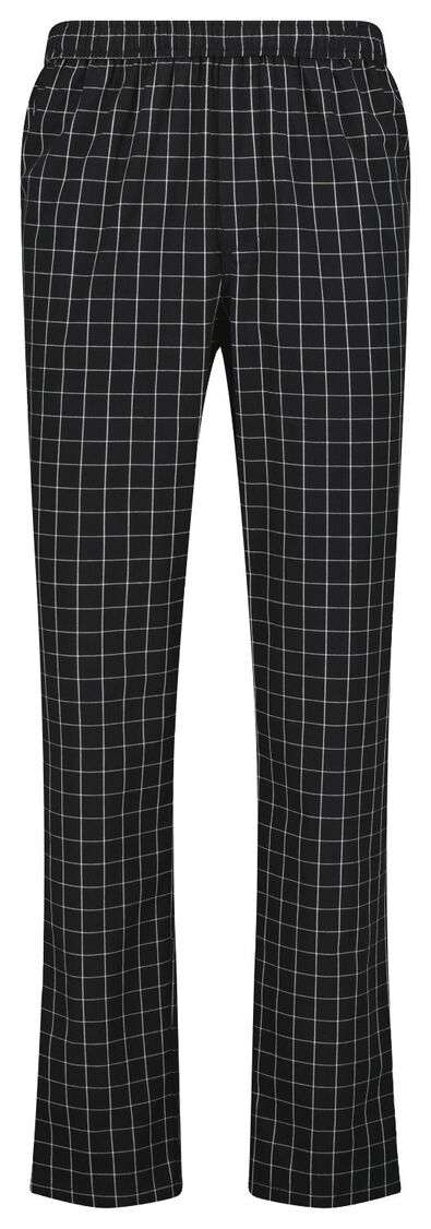 pantalon de pyjama pour homme carreaux noir - 1000025092 - HEMA