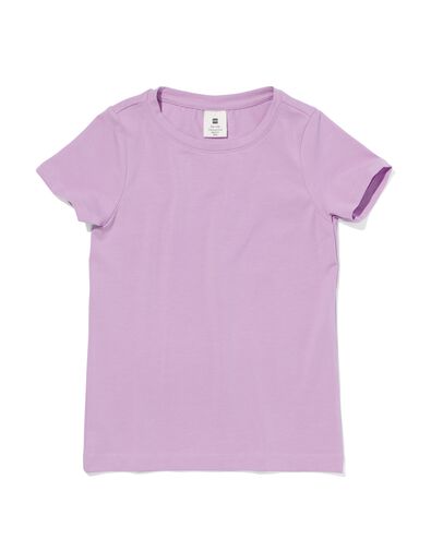 Kinder-Shirt, Biobaumwolle violett 134/140 - 30832374 - HEMA
