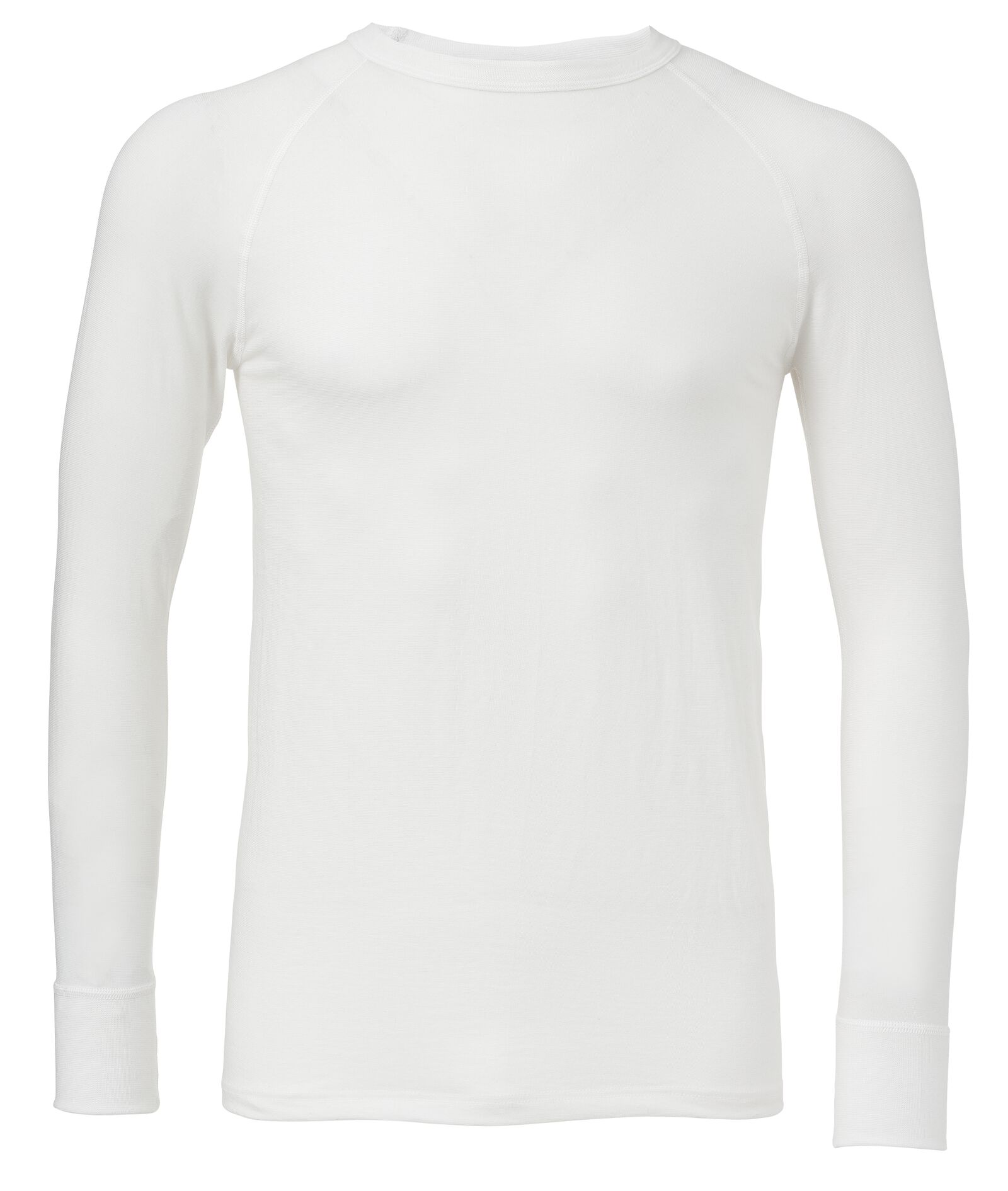 t-shirt thermique homme blanc - HEMA