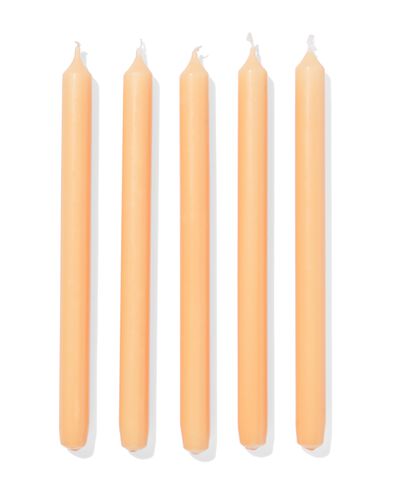 12 bougies longues Ø2.2x29 orange clair - 13502980 - HEMA