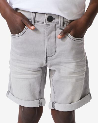 kurze Kinder-Jogdenim grau grau - 1000023202 - HEMA
