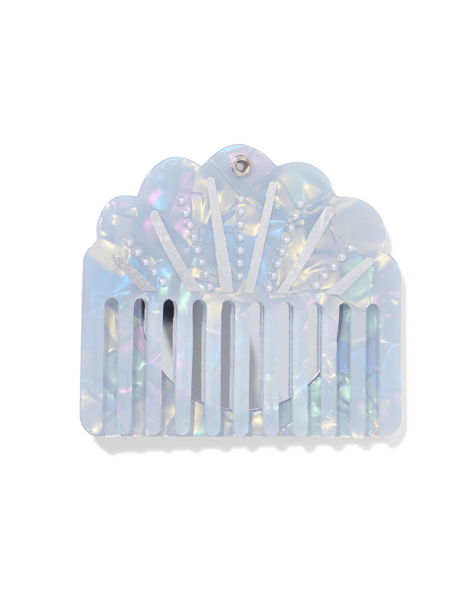 Haarkamm mit Spiegel 8 &times; 7,3 cm Muschel - 60101114 - HEMA