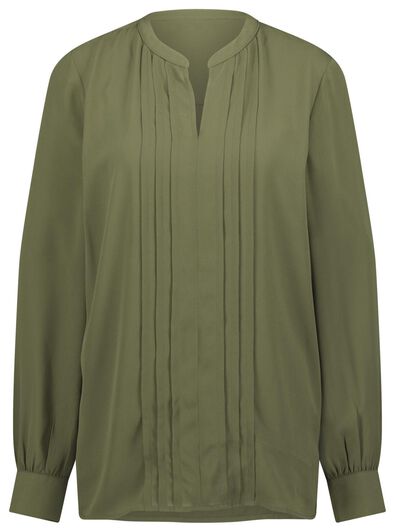 Damen-Bluse olivgrün - 1000022513 - HEMA