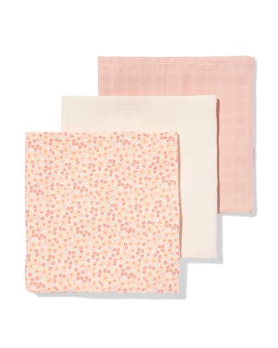 carr&eacute; hydrophile 60x60cm fleurs - 3 pi&egrave;ces - 33305660 - HEMA