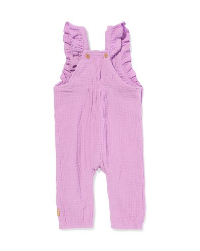 Newborn-Jumpsuit, Musselin violett - 33422820PURPLE - HEMA
