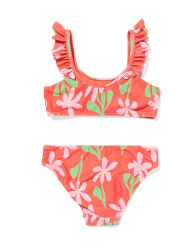 Kinderbikini Blumen korallfarben - 22250280CORAL - HEMA
