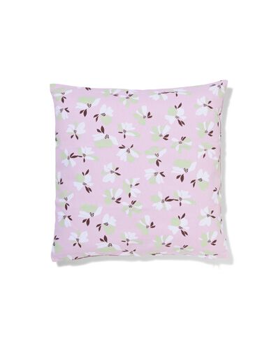 housse de coussin 50 x 50 cm coton fleurs terra - 7326017 - HEMA