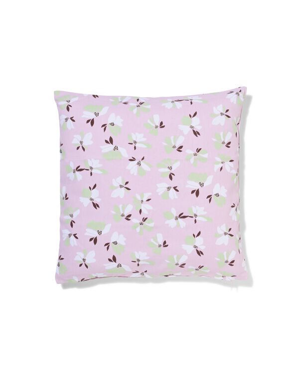housse de coussin 50 x 50 cm coton fleurs terra - 7326017 - HEMA