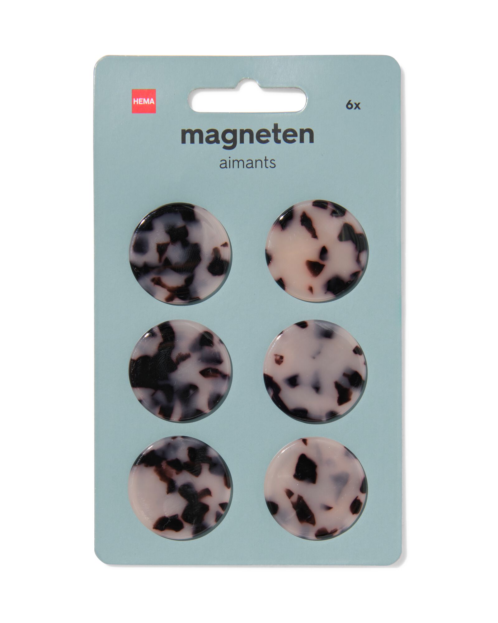 magneten tortoise - 6 stuks  - 14800180 - HEMA