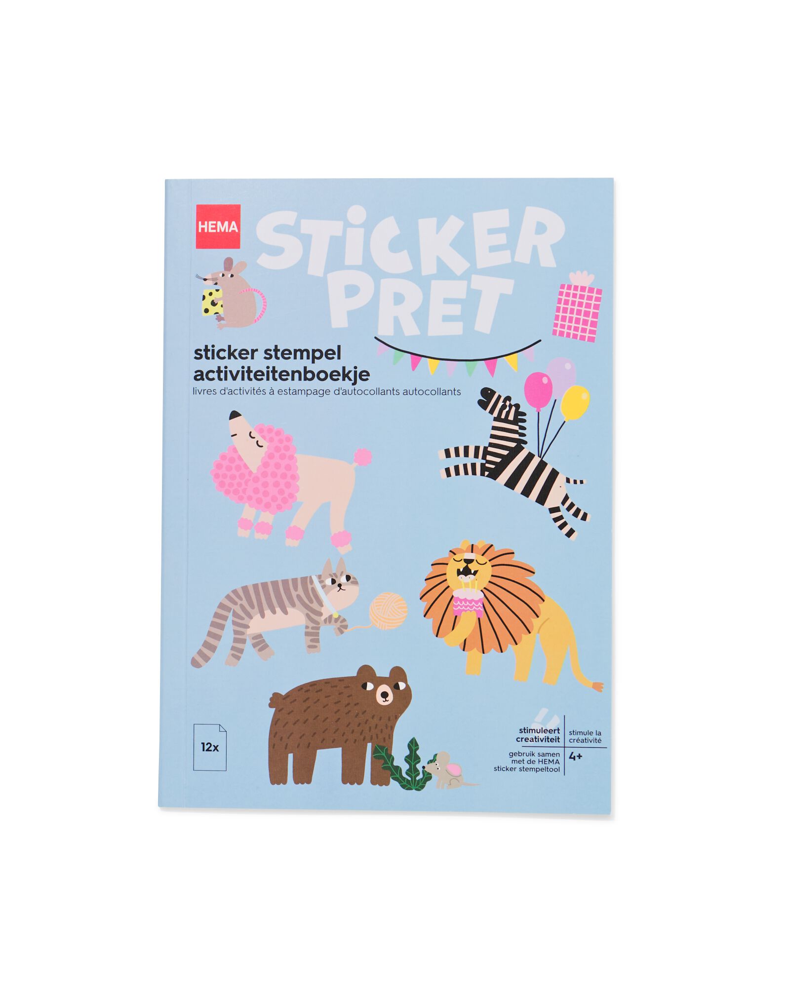 sticker stempel activiteitenboekje dieren - 15900379 - HEMA