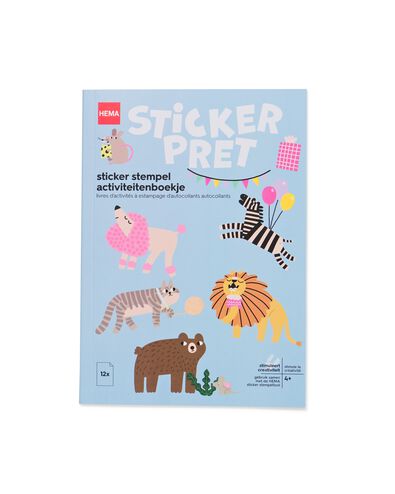sticker stempel activiteitenboekje dieren - 15900379 - HEMA