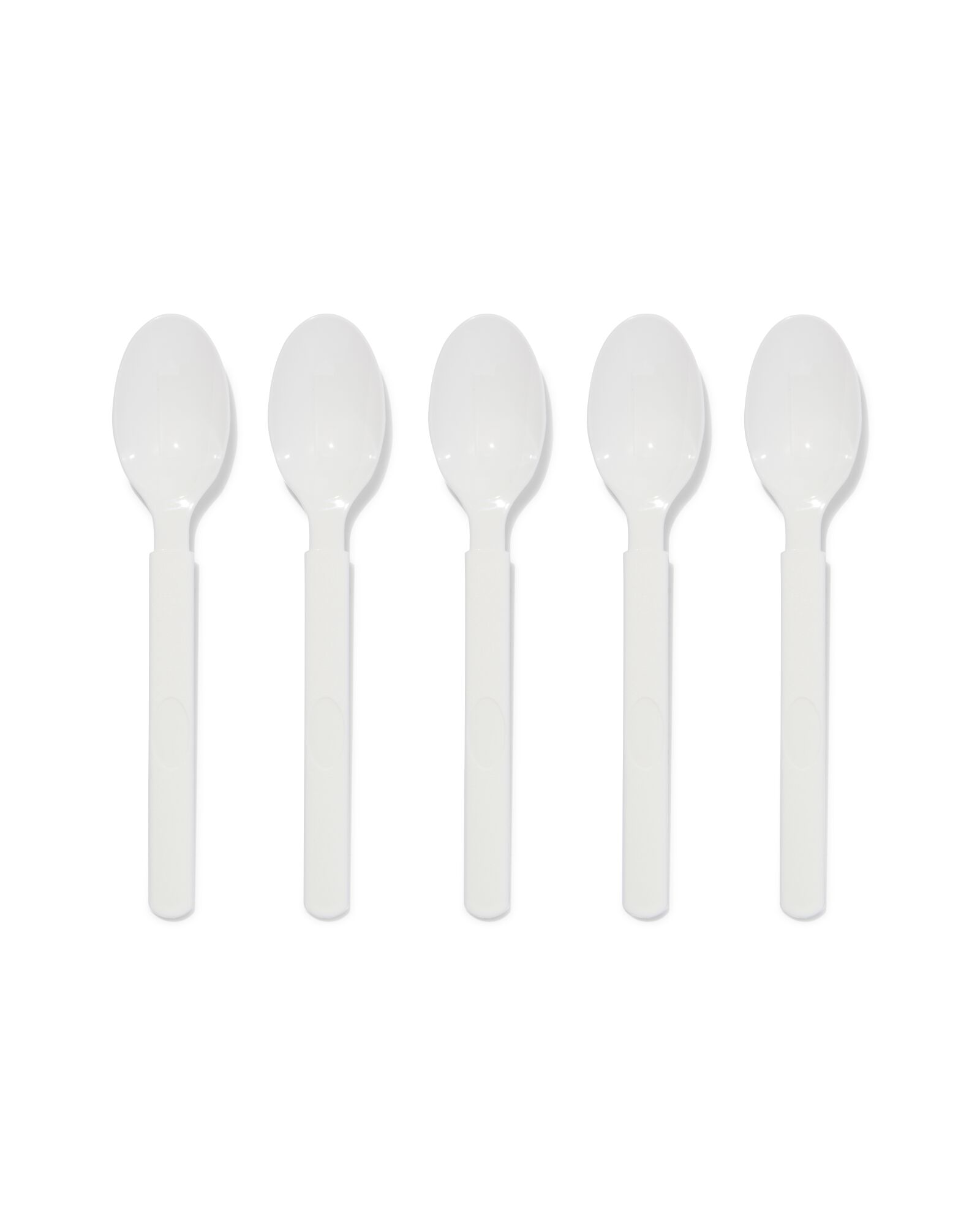 Cuillères En Plastique PS Blanc 100pcs - 145mm Pour Hôtel, Restaurant, Événements
