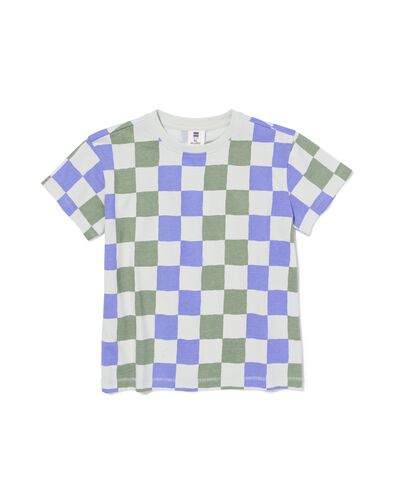 kinder T-shirt ruiten groen - 30709207GREEN - HEMA