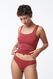string femme sans coutures micro rouge foncé - 1000029402 - HEMA