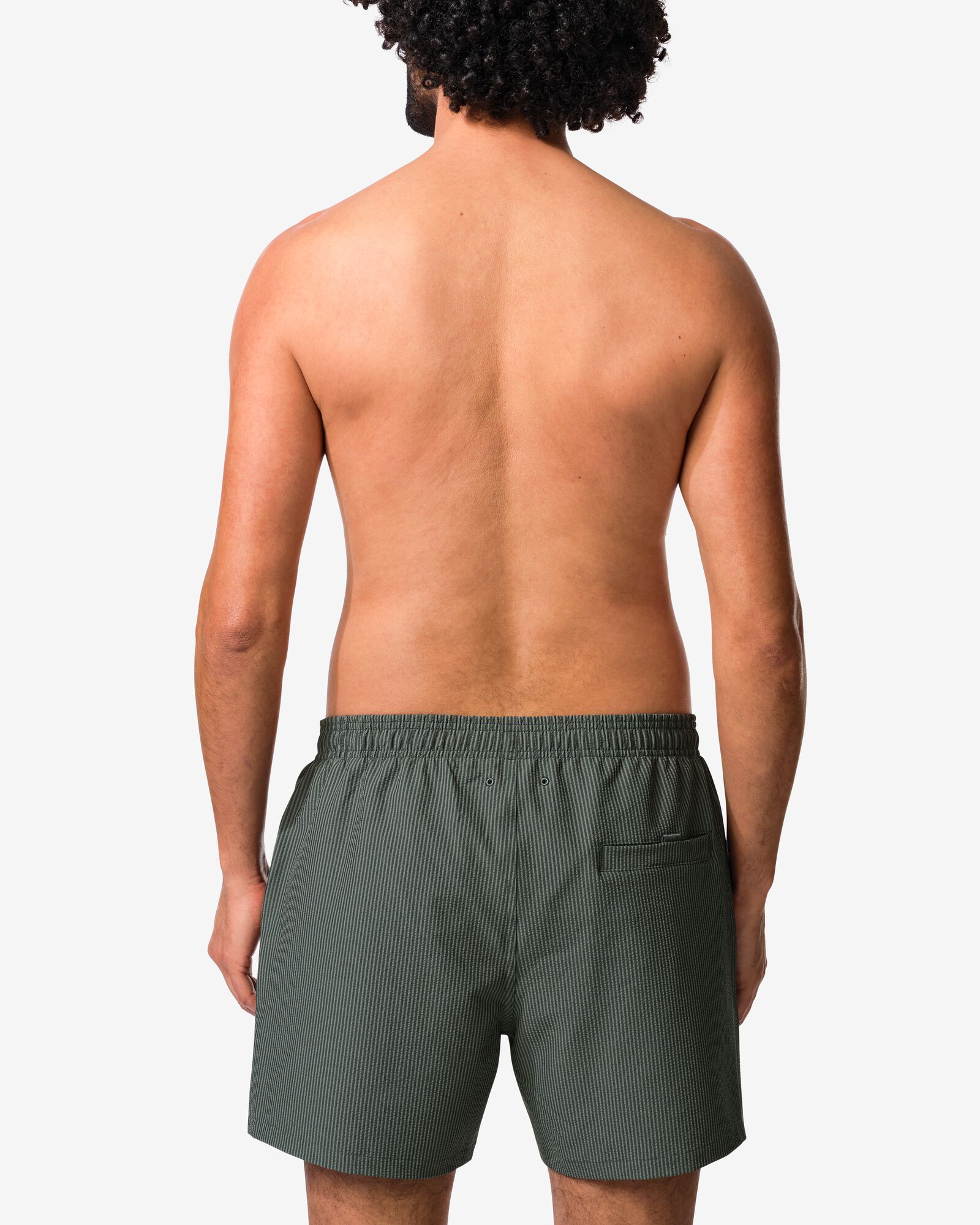 maillot de bain homme Pieter seersucker vert fonc&eacute; vert fonc&eacute; - 22100190DARKGREEN - HEMA