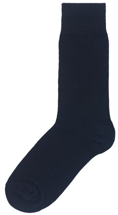 5er-Pack Herren-Socken, mit Baumwolle dunkelblau 43/46 - 4110062 - HEMA